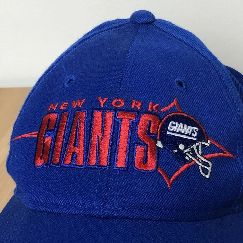 Vtg New York Giants Starter NFL Pro Line Hat Cap Blue Red White